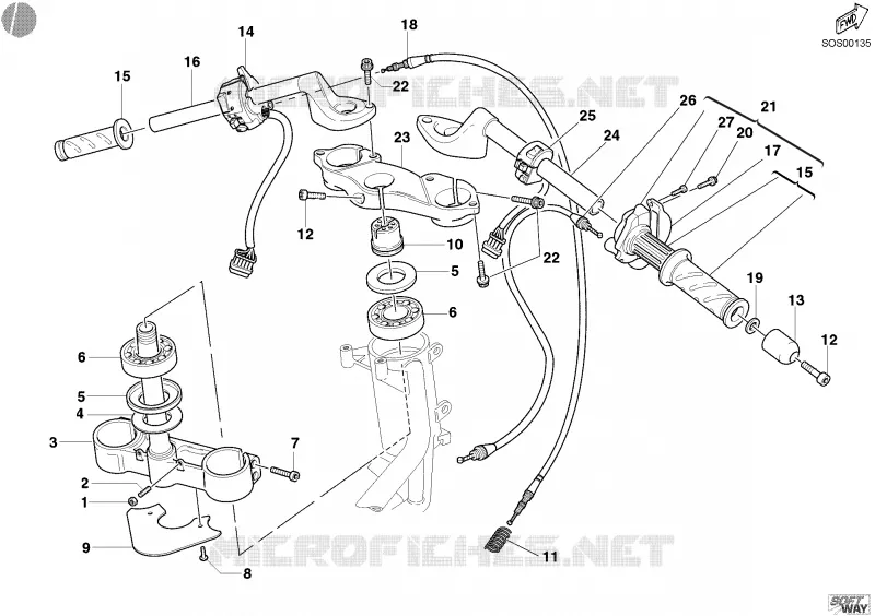 GUIDON Ducati Moto Sport-touring 2003 ST4 S ABS  ST4 S ABS