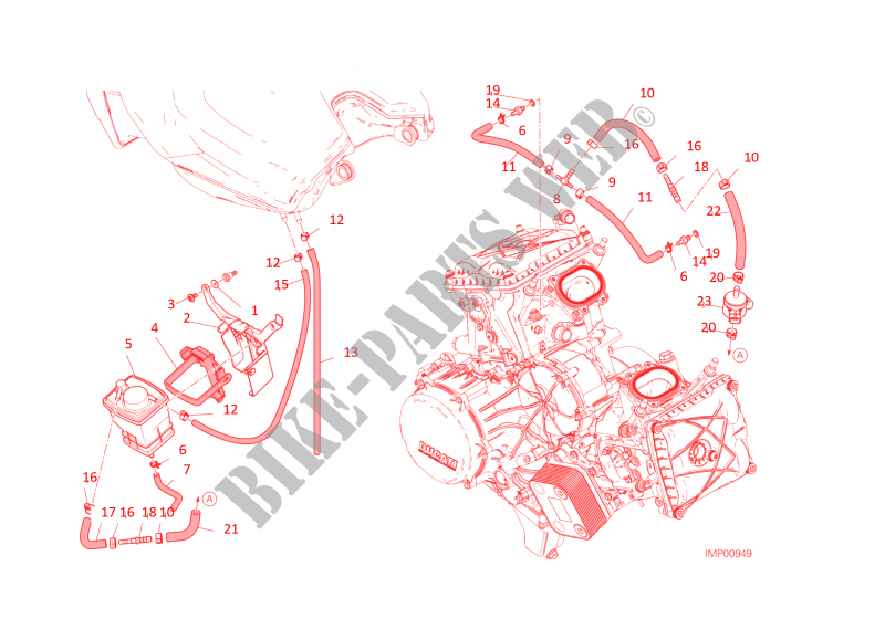 EVAPORATIVE EMISSION SYSTEM (EVAP) pour Ducati 1299 Panigale S 2016