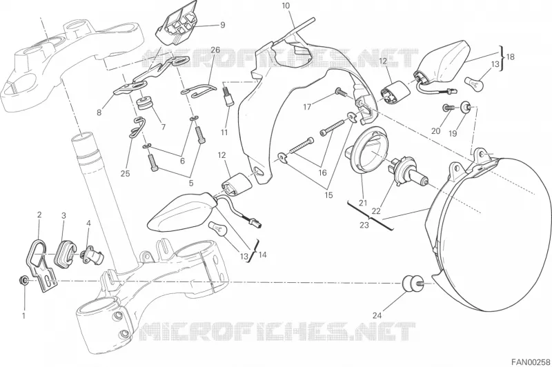 PHARE Ducati Moto Monster 2017 Monster 821  Monster 821