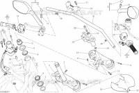 GUIDON pour Ducati Multistrada 1200 S Touring 2017