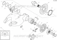 MOYEU DE ROUE   CHAINE   DISQUE ARRIERE pour Ducati Multistrada 1200 S Touring 2017