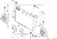 RADIATEUR D'EAU pour Ducati Multistrada 1200 S Touring 2017