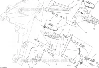 REPOSE PIEDS GAUCHE   SELECTEUR pour Ducati Multistrada 1200 S Touring 2017