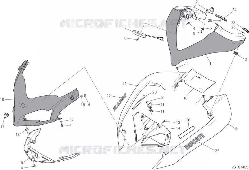 TETE DE FOURCHE Ducati Moto Multistrada 2017 Multistrada 1200 S Touring  Multistrada 1200 S Touring