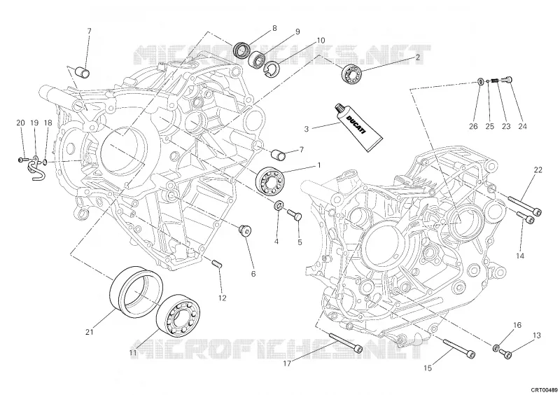 CARTER MOTEUR Ducati Moto Multistrada 2011 Multistrada 1200  Multistrada 1200