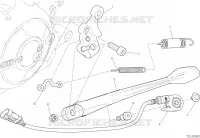 BEQUILLE LATERALE  Diavel ducati-moto 2016 XDiavel S 20