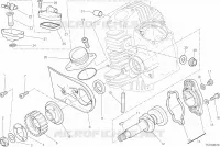 CULASSE HORIZONTALE   DISTRIBUTION pour Ducati Scrambler 800 Cafe Racer 2019