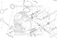 CULASSE HORIZONTALE pour Ducati Scrambler 800 Cafe Racer 2019