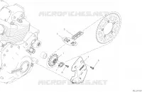 PIGNONS ET CHAINE SECONDAIRE pour Ducati Scrambler 800 Cafe Racer 2019