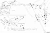 SYSTÈME DE FREIN ARRIERE pour Ducati Scrambler 800 Cafe Racer 2019