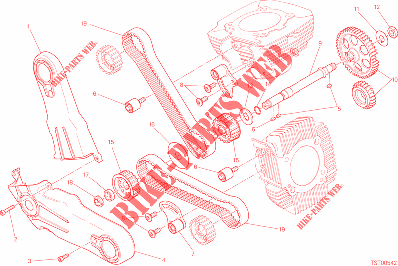 DISTRIBUTION pour Ducati Scrambler 800 Mach 2.0 2018