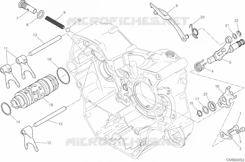 MECANISME DE SELECTION DE VITESSES Ducati Moto Scrambler 2018 Scrambler 800 Mach 2.0  Scrambler 800 Mach 2.0
