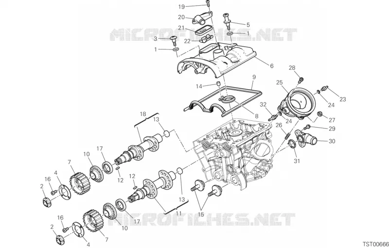 CULASSE VERTICALE - DISTRIBUTION Ducati Moto Multistrada 2020 Multistrada 950 S  Multistrada 950 S