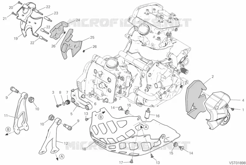 CARÉNAGES Ducati Moto Multistrada 2019 Multistrada 1260 Enduro  Multistrada 1260 Enduro