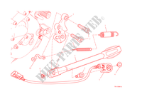 BEQUILLE LATERALE pour Ducati Monster 1200 2015