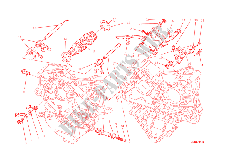 FOURCHE AVANT pour Ducati Monster 1200 2015