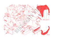 CACHES LATERAUX ET GARBE BOUE AVANT pour Ducati Monster 1200 S 2015