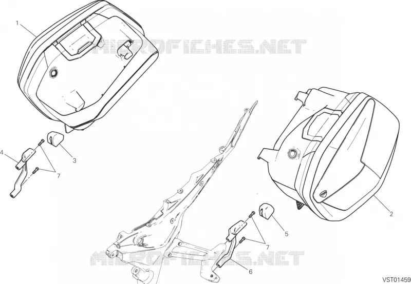 Support Plastique Arrière Pour Ducati Multistrada 1260 S (2018-2021) - Occasion