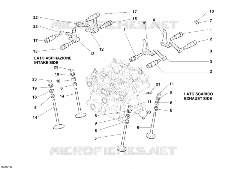 SOUPAPES Ducati Moto Superbike 2005 999 RS  999 RS