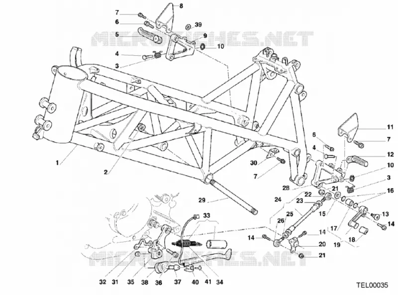 CADRE Ducati Moto Superbike 2000 996 SPS III  996 SPS III