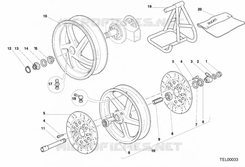 ROUES Ducati Moto Superbike 2000 996 SPS III  996 SPS III