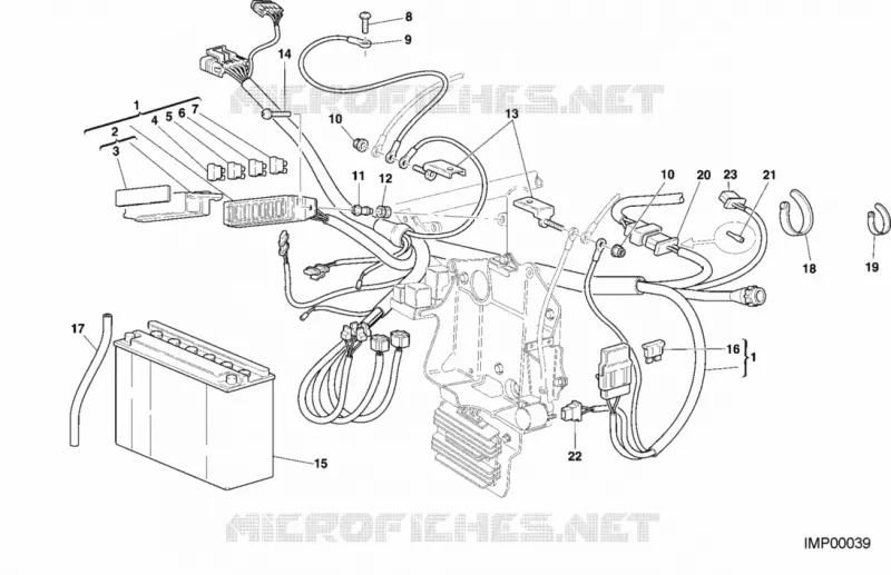 FAISCEAU ELECTRIQUE Ducati Moto Superbike 2000 996 SPS  996 SPS