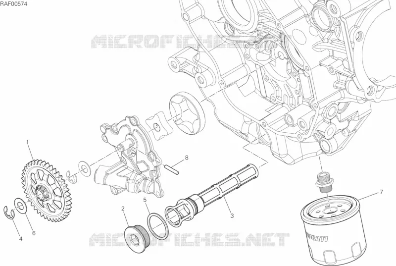 POMPE A HUILE - FILTRE Ducati Moto Multistrada 2018 Multistrada 950  Multistrada 950
