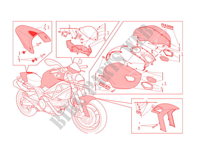 ART KIT pour Ducati Monster 696 2013