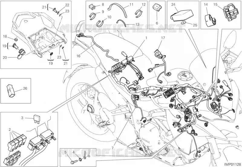 FAISCEAU ELECTRIQUE Ducati Moto Multistrada 2020 Multistrada 1260 S Pikes Peak  Multistrada 1260 S Pikes Peak