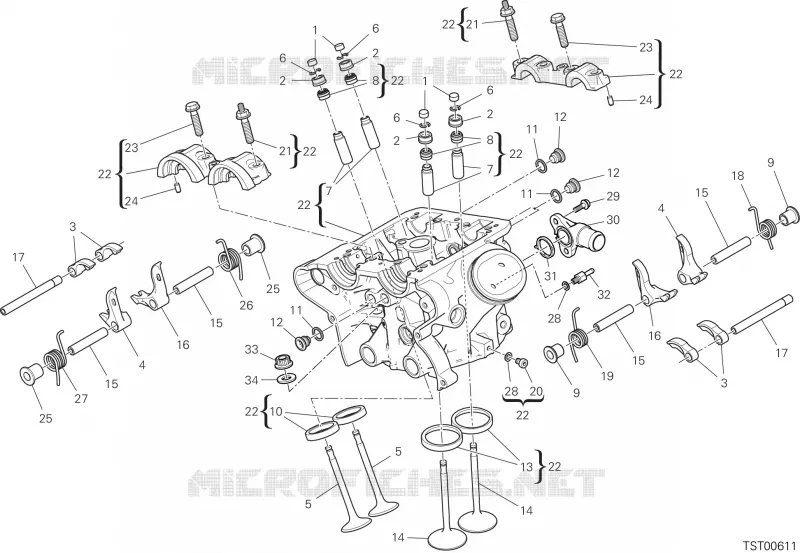 CULASSE VERTICALE Ducati Moto Multistrada 2020 Multistrada 1260 S Touring  Multistrada 1260 S Touring