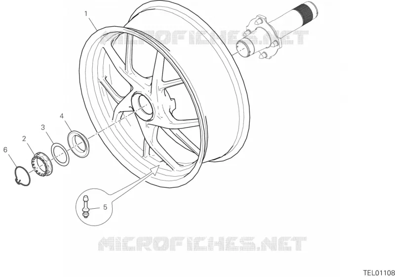 ROUE ARRIERE Ducati Moto Multistrada 2020 Multistrada 1260 ABS  Multistrada 1260 ABS
