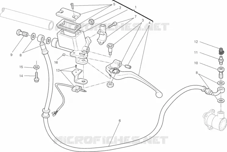 MAITRE CYLINDRE D'EMBRAYAGE Ducati Moto Monster 2013 Monster 796  Monster 796