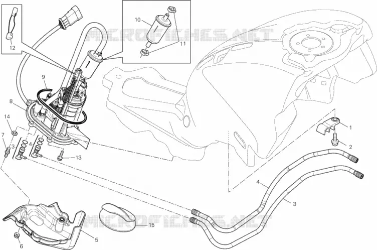 POMPE A ESSENCE Ducati Moto Monster 2013 Monster 796  Monster 796