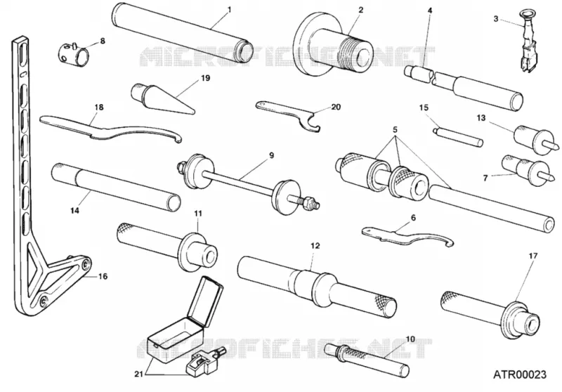 OUTILS SPECIAUX POUR MAINTENANCE (PARTIE CYCLE) Ducati Moto Superbike 2001 748 RS  748 RS