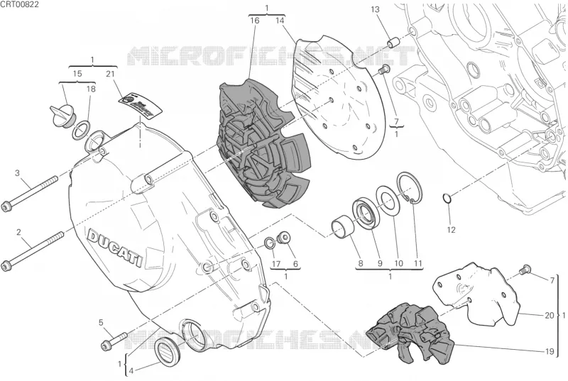 CARTER EMBRAYAGE Ducati Moto Monster 2019 Monster 1200 S  Monster 1200 S