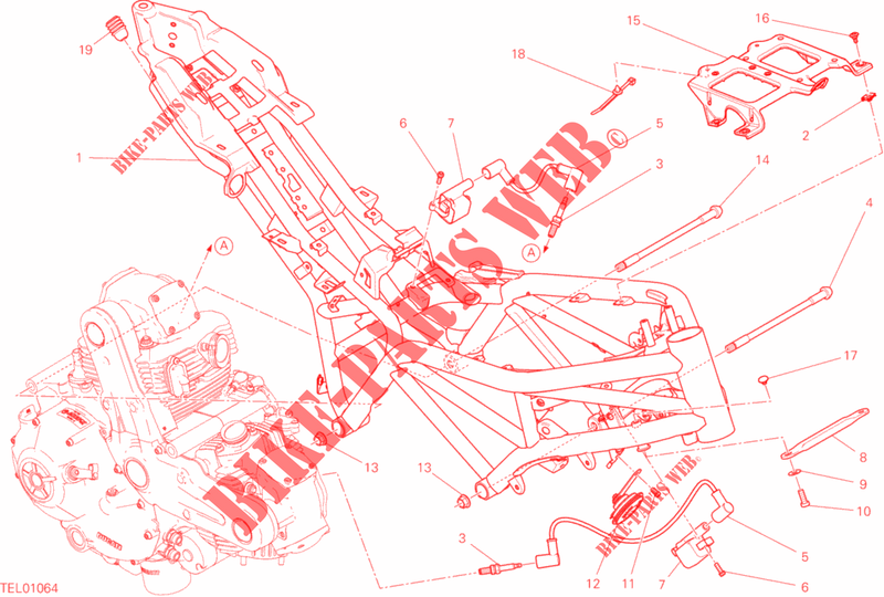 CADRE pour Ducati Monster 659 LEARNER LEGAL (LAMs) 2020