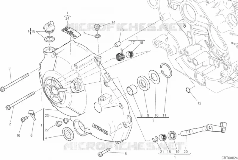 CARTER EMBRAYAGE Ducati Moto Monster 2020 Monster 797  Monster 797
