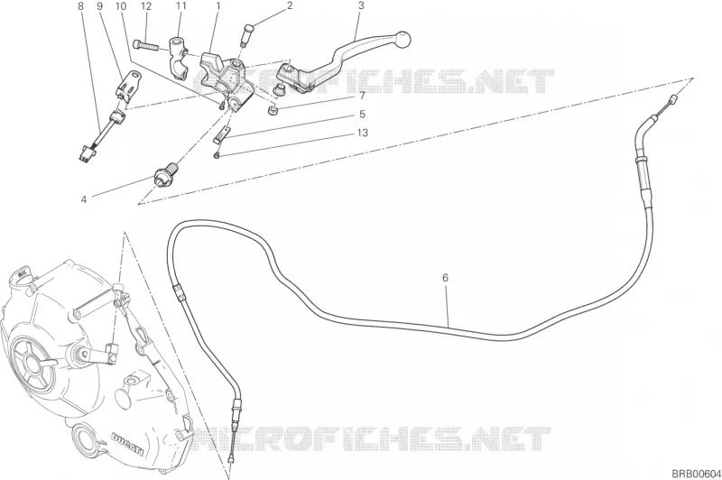 COMMANDE D'EMBRAYAGE Ducati Moto Monster 2018 Monster 797 +  Monster 797 +