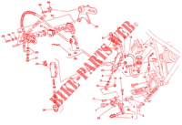 SYSTÈME DE FREIN ARRIERE (016056 024036) pour Ducati 900 SS 1991