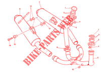 SYSTEME D'ECHAPPEMENT (SUPERLIGHT) pour Ducati 900 SS 1991