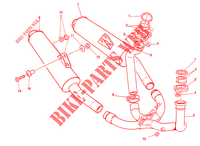 SYSTEME D'ECHAPPEMENT (SUPERLIGHT) pour Ducati 900 SS 1992