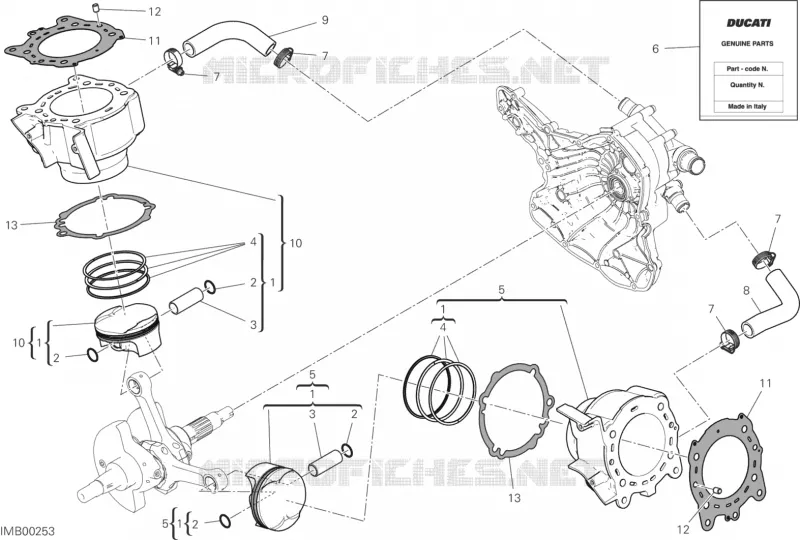 CYLINDRES - PISTONS Ducati Moto Supersport 2019 Supersport 939  Supersport 939