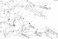 REPOSE PIEDS GAUCHE   SELECTEUR pour Ducati Supersport S 939 2019