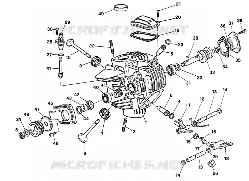 CULASSE HORIZONTALE Ducati Moto Supersport 1994 600 SS  600 SS