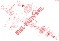 PIVOT ROUE ARRIERE pour Ducati Diavel 1260 S 2020