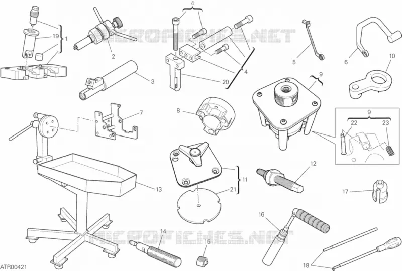 OUTILS D'ASSISTANCE Ducati Moto Superbike 2013 1199 PANIGALE R  1199 PANIGALE R