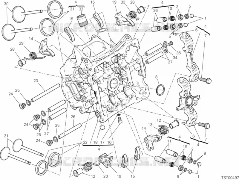 CULASSE HORIZONTALE Ducati Moto Superbike 2013 1199 PANIGALE S ABS  1199 PANIGALE S ABS