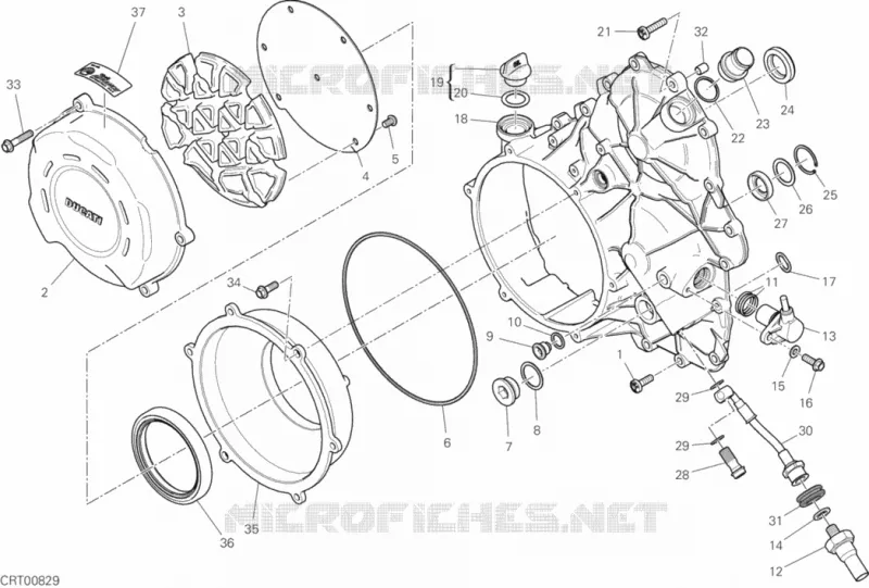 CARTER EMBRAYAGE Ducati Moto Superbike 2019 PANIGALE 1000 V4 R  PANIGALE 1000 V4 R