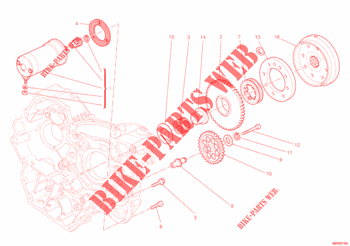 DEMARREUR ELECTRIQUE pour Ducati Monster 796 2011