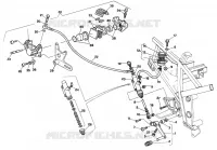 SYSTÈME DE FREIN ARRIERE (MODEL 1991) pour Ducati 907 I.E. 1992